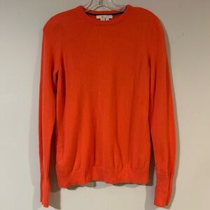 Boden 100% cashmere sweater women’s small orange crewneck soft luxury knit